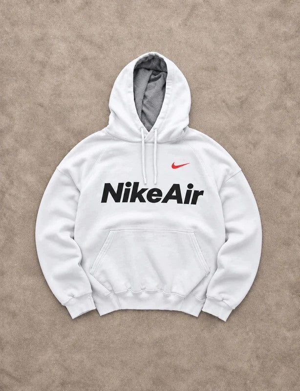 Hoodie Nike Air Vintage Blanc – Logo Swoosh Streetwear Y2K