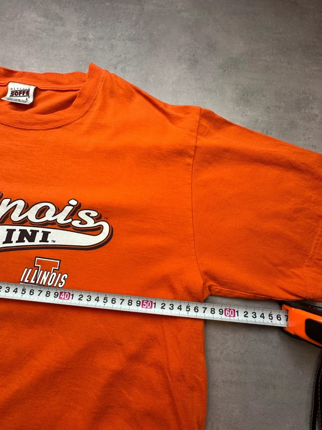 Tee-Shirt Vintage Illinois Fighting Illini NCAA Orange