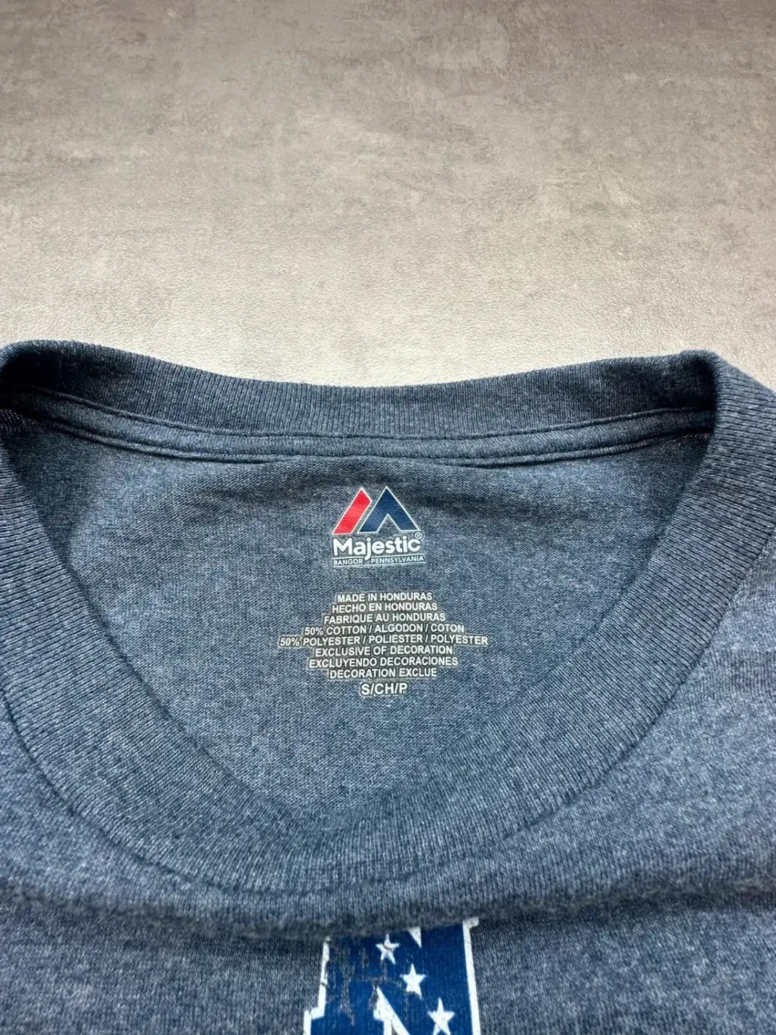 Tee-Shirt Longsleeve Majestic Vintage Chicago Bears Gris