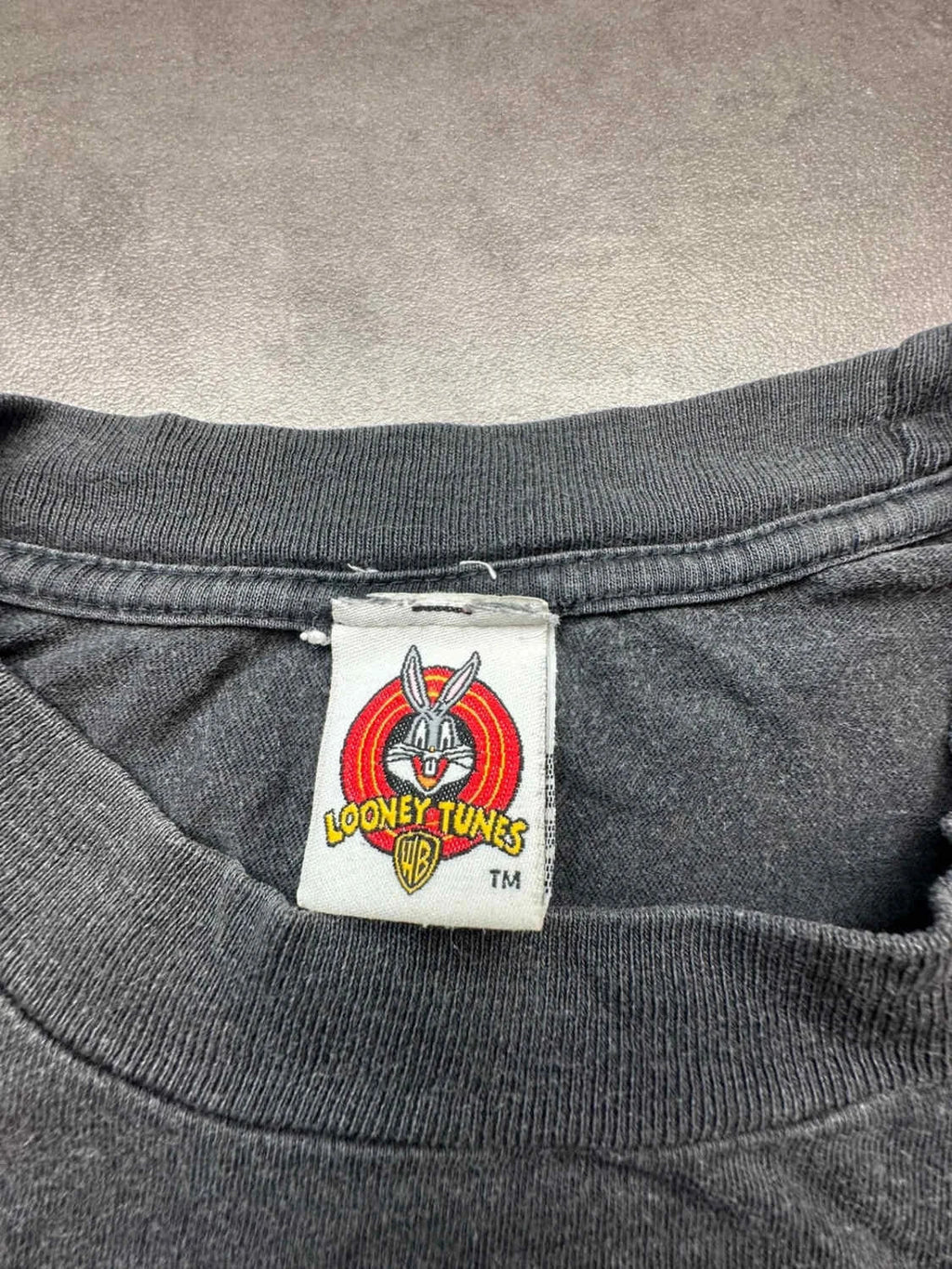 T-Shirt Vintage 1997 Looney Tunes Taz Football Américain Noir