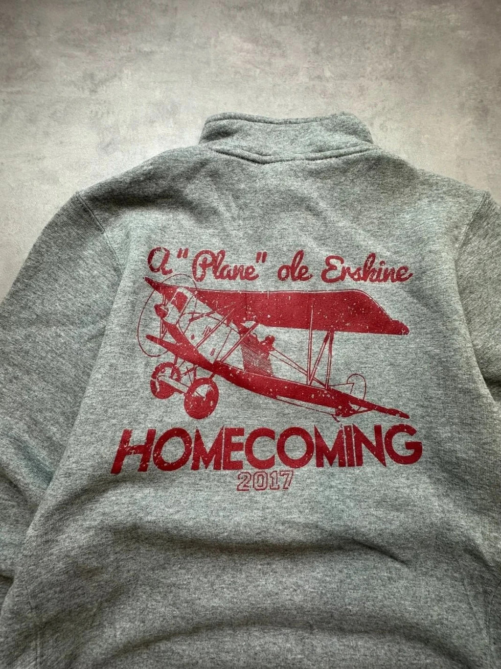 Sweat Vintage Russell Athletic Erskine College – Homecoming 2017 Aviation
