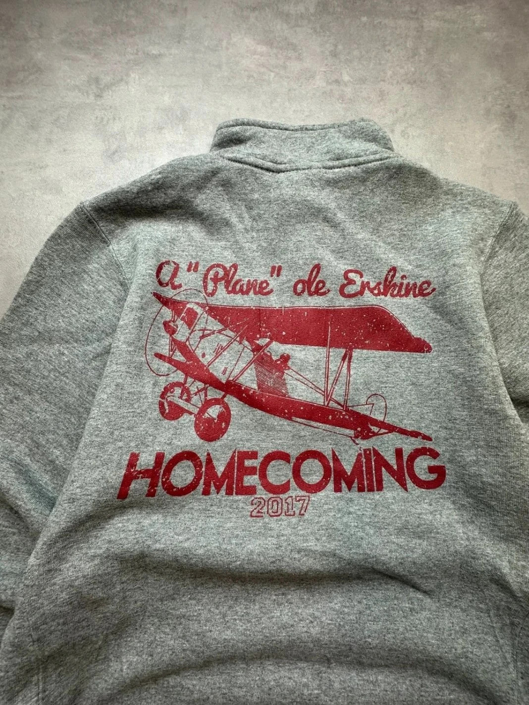 Sweat Vintage Russell Athletic Erskine College – Homecoming 2017 Aviation