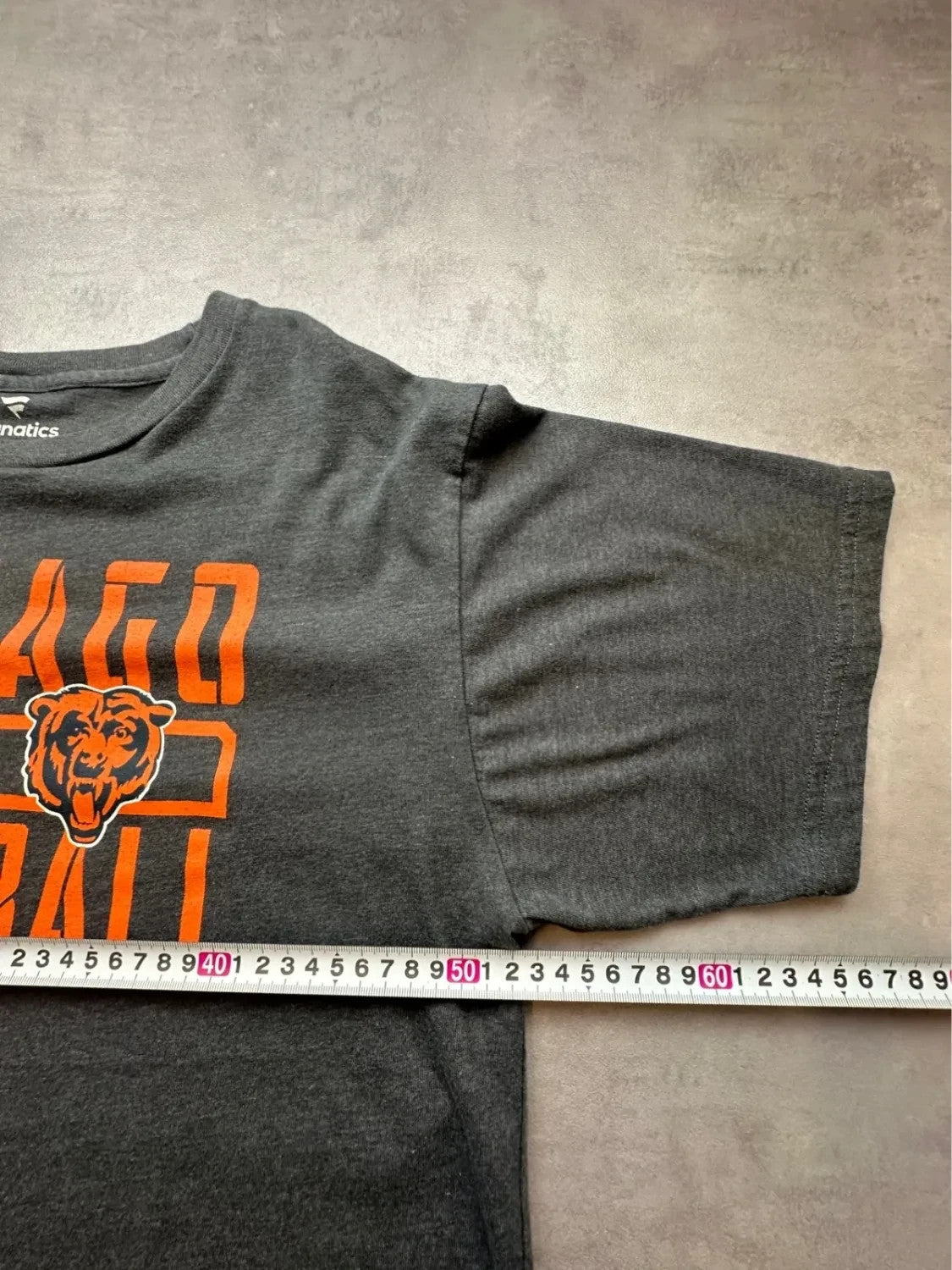 Tee-shirt Fanatics NFL Vintage Chicago Bears Football Gris Foncé
