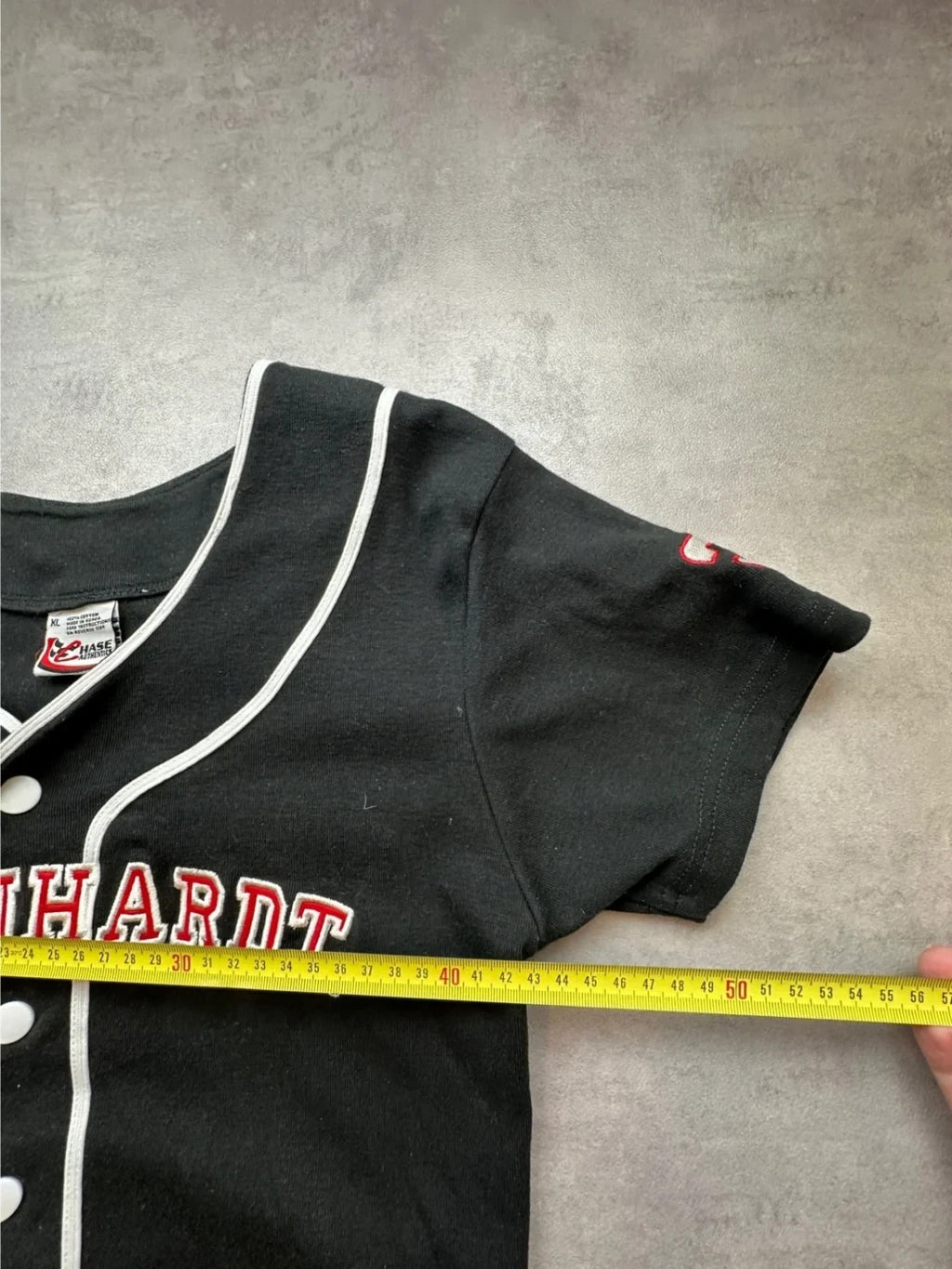 Maillot Baseball Vintage Earnhardt Noir