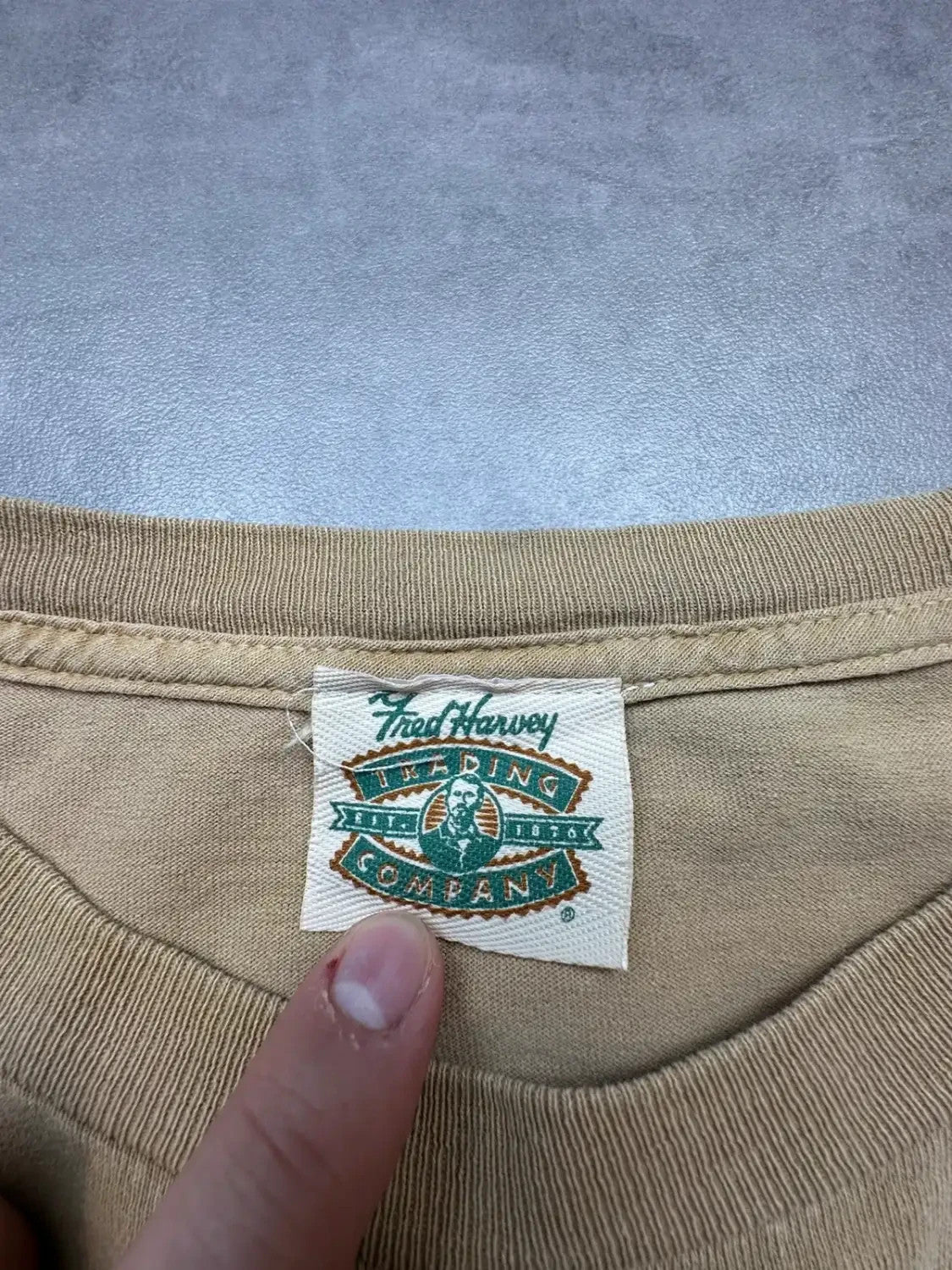 Tee-shirt Longsleeve Vintage Yellowstone Bears Beige