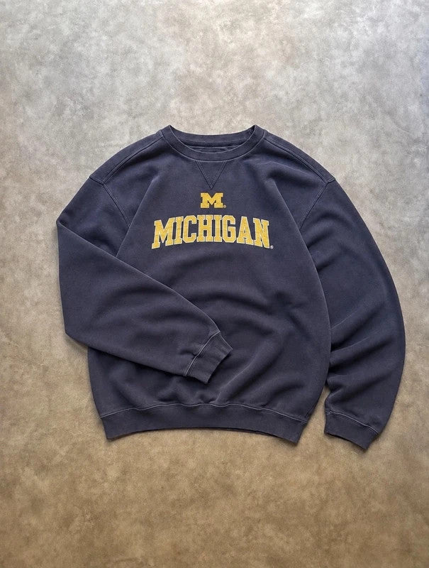 Sweat Michigan Wolverines Vintage – Navy / Jaune