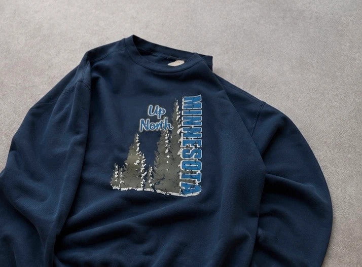 Sweat Vintage Minnesota “Up North” – Navy