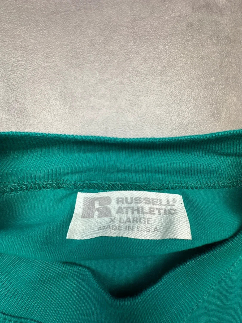 Sweatshirt Russell Athletic Vintage Happy Moo Year Vache Vert