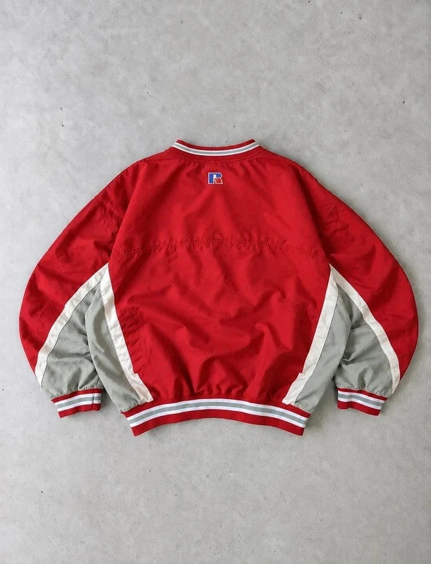 Coupe-Vent Russell Athletic Vintage USA – Rouge & Gris