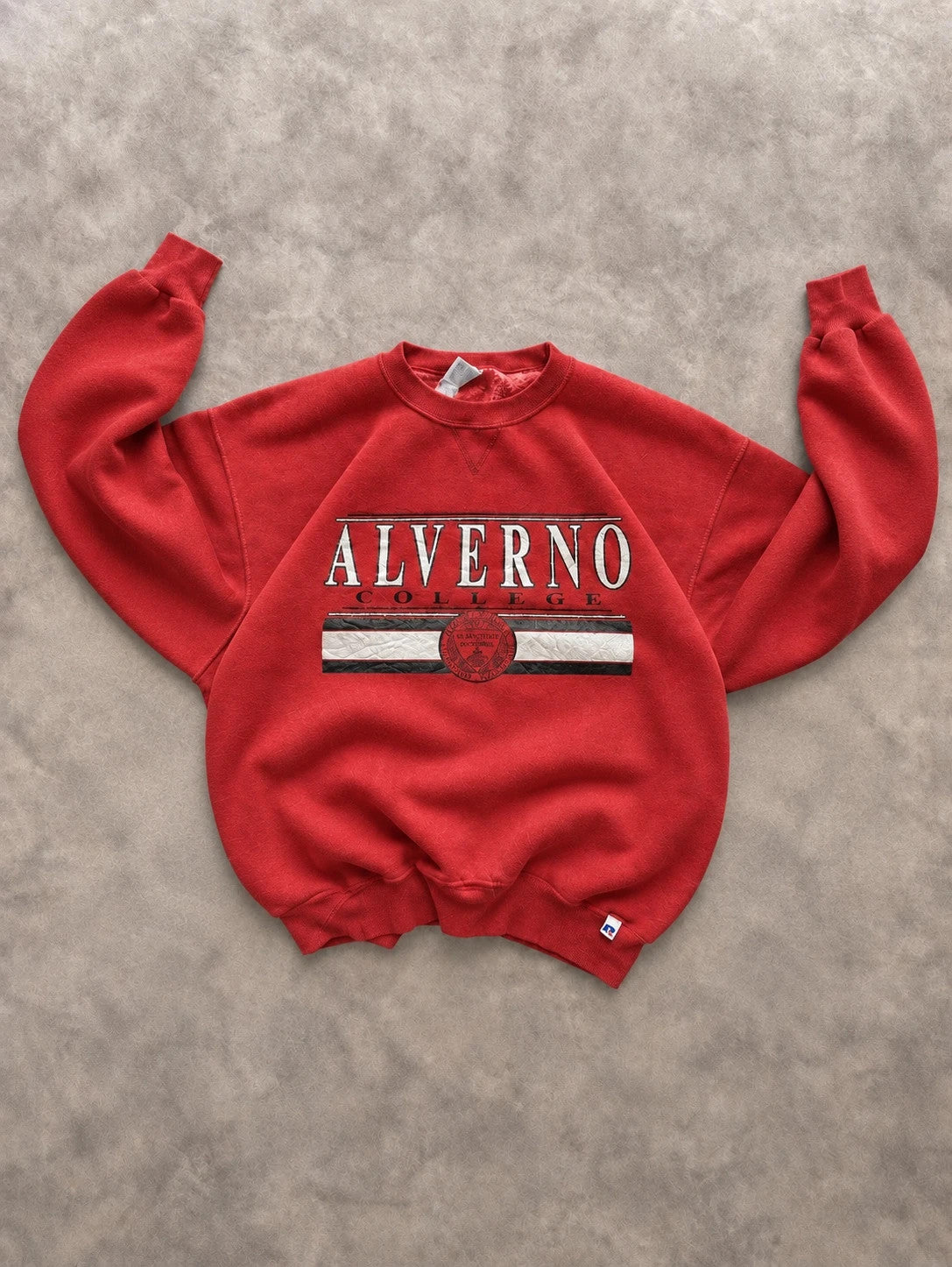 Sweat Russel Athletic Vintage Alverno College – Rouge