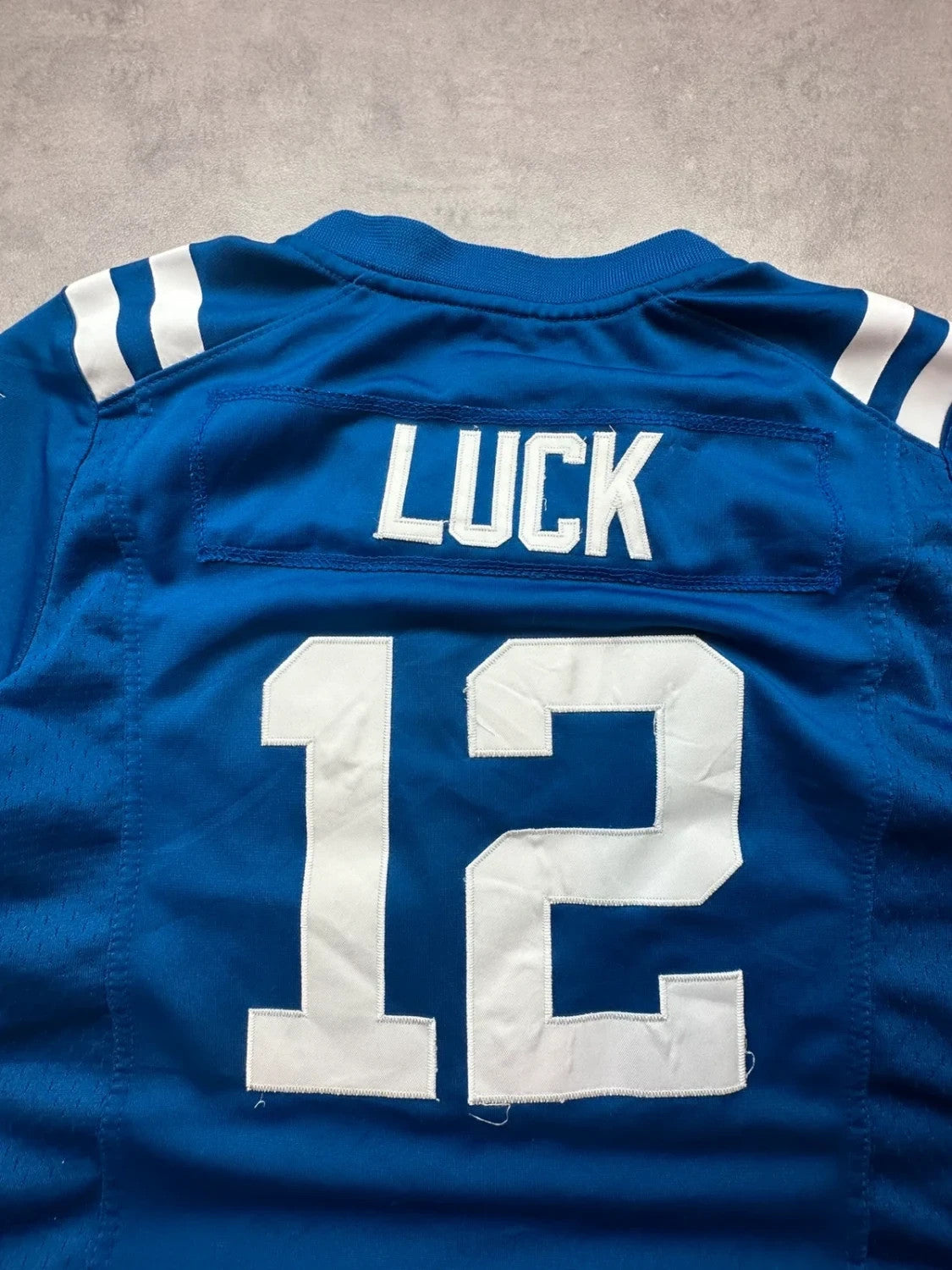 Maillot NFL Nike Vintage Andrew Luck #12 Indianapolis Colts Bleu