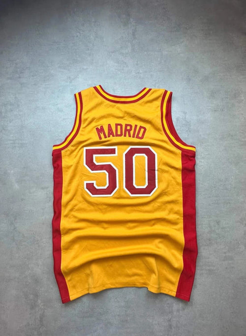 Maillot Basketball Vintage Marriott Madrid #50 – Jaune & Rouge