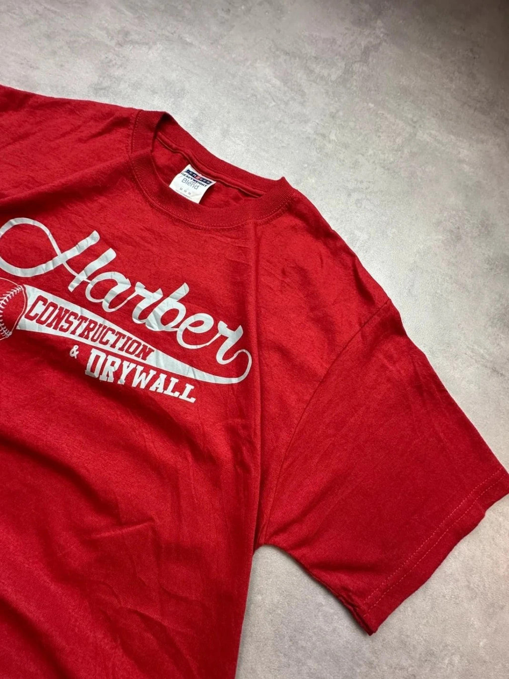 Tee Shirt Vintage Harber Baseball Rouge – Graphic Tee