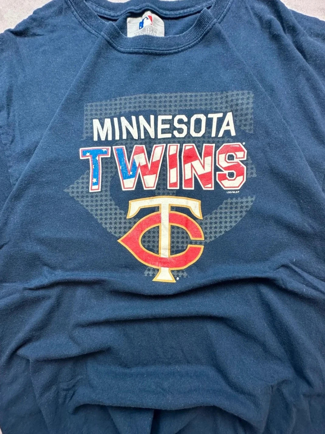 Tee Shirt Vintage MLB Minnesota Twins Navy – Logo Baseball