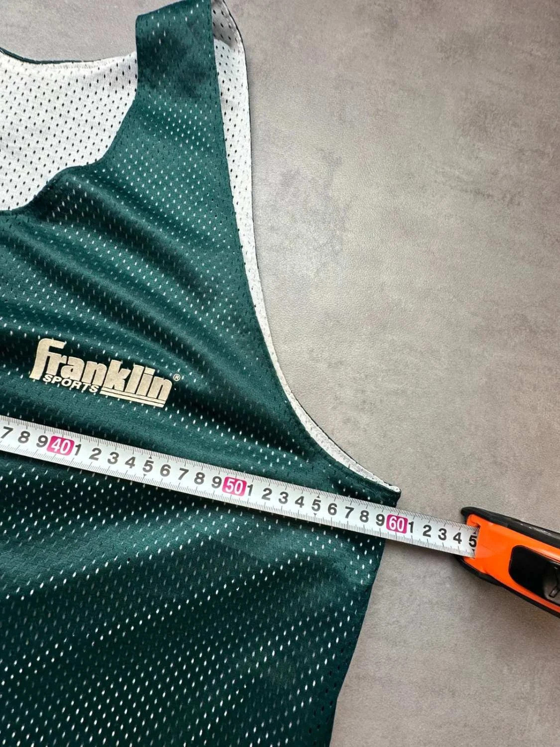 Maillot Basketball Vintage Franklin Réversible Vert