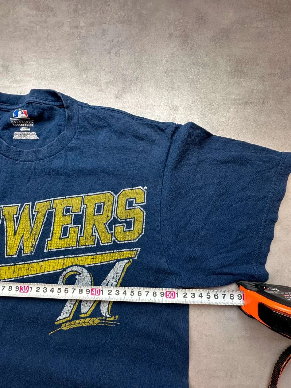T-Shirt MLB Vintage Milwaukee Brewers Marine