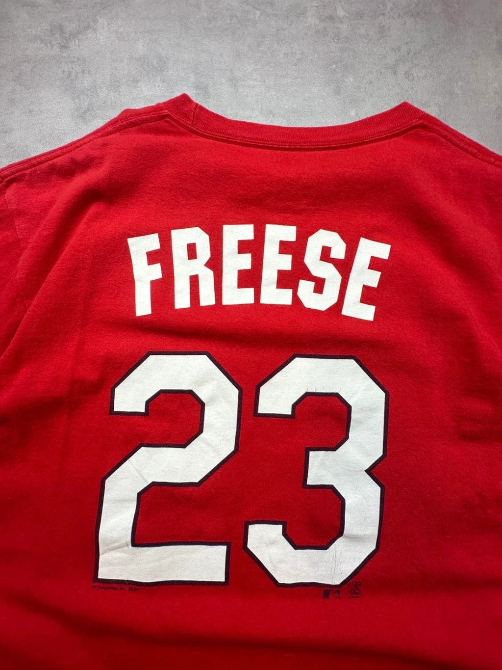 Tee-Shirt Vintage Majestic St. Louis Cardinals David Freese #23 Rouge