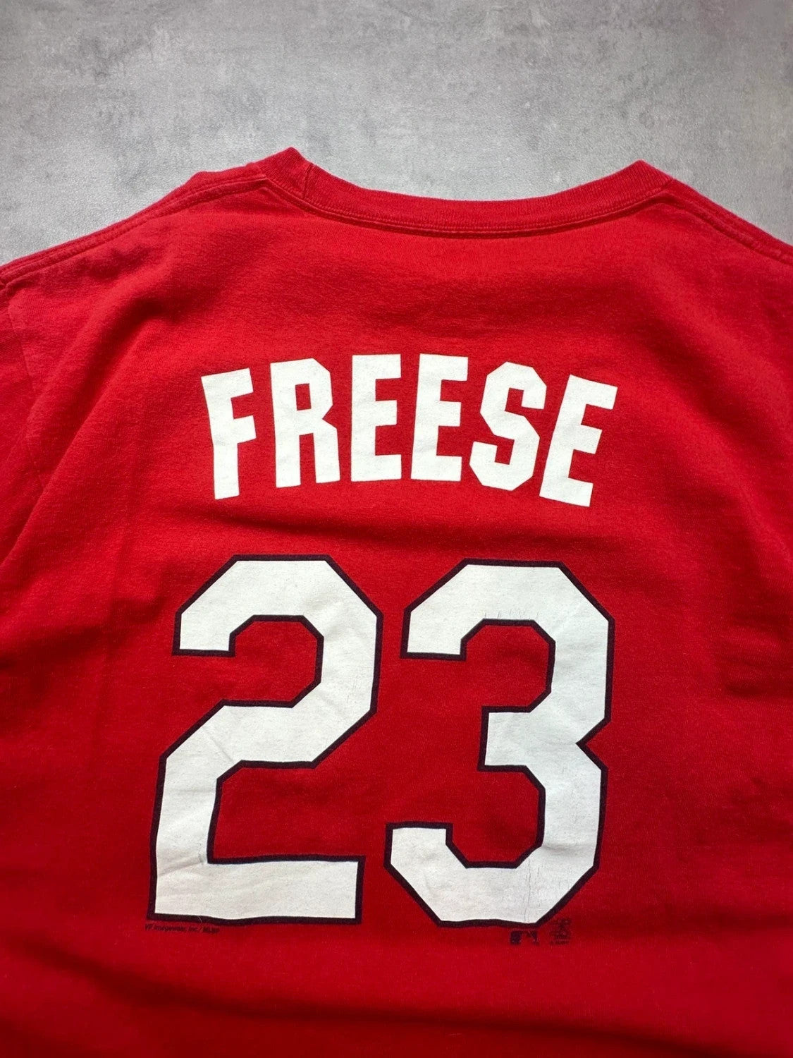 Tee-Shirt Vintage Majestic St. Louis Cardinals David Freese #23 Rouge