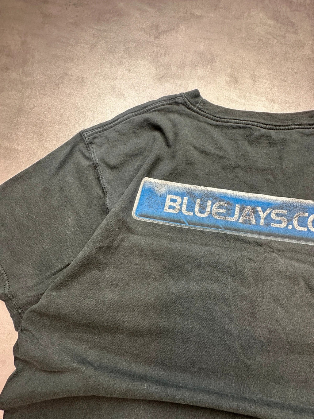 Tee-shirt MLB Vintage Toronto Blue Jays Noir Flocage Dos