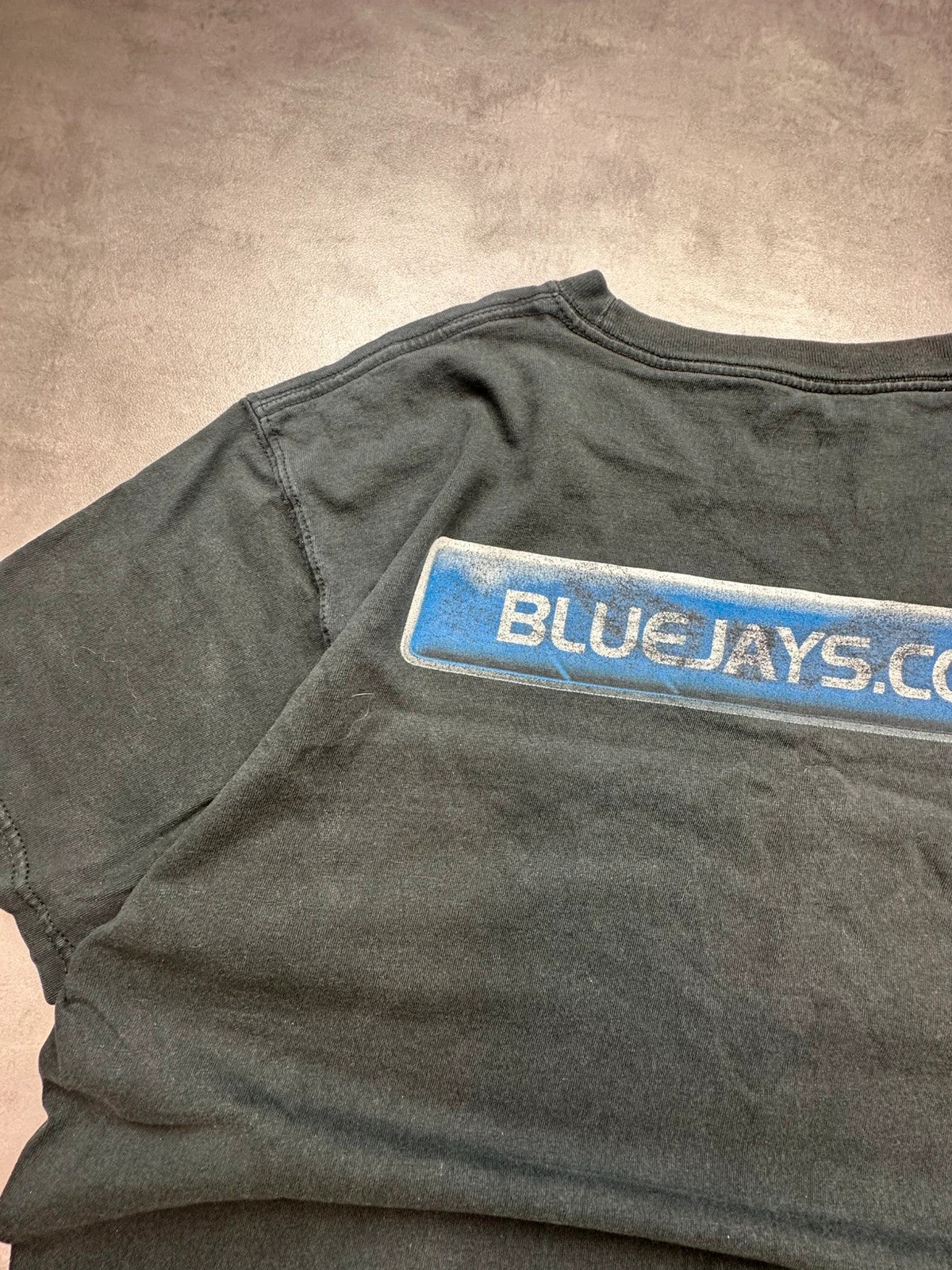 Tee-shirt MLB Vintage Toronto Blue Jays Noir Flocage Dos