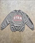 Sweat Crewneck Vintage Russell Athletic Archbishop Ryan Cheerleading – Gris