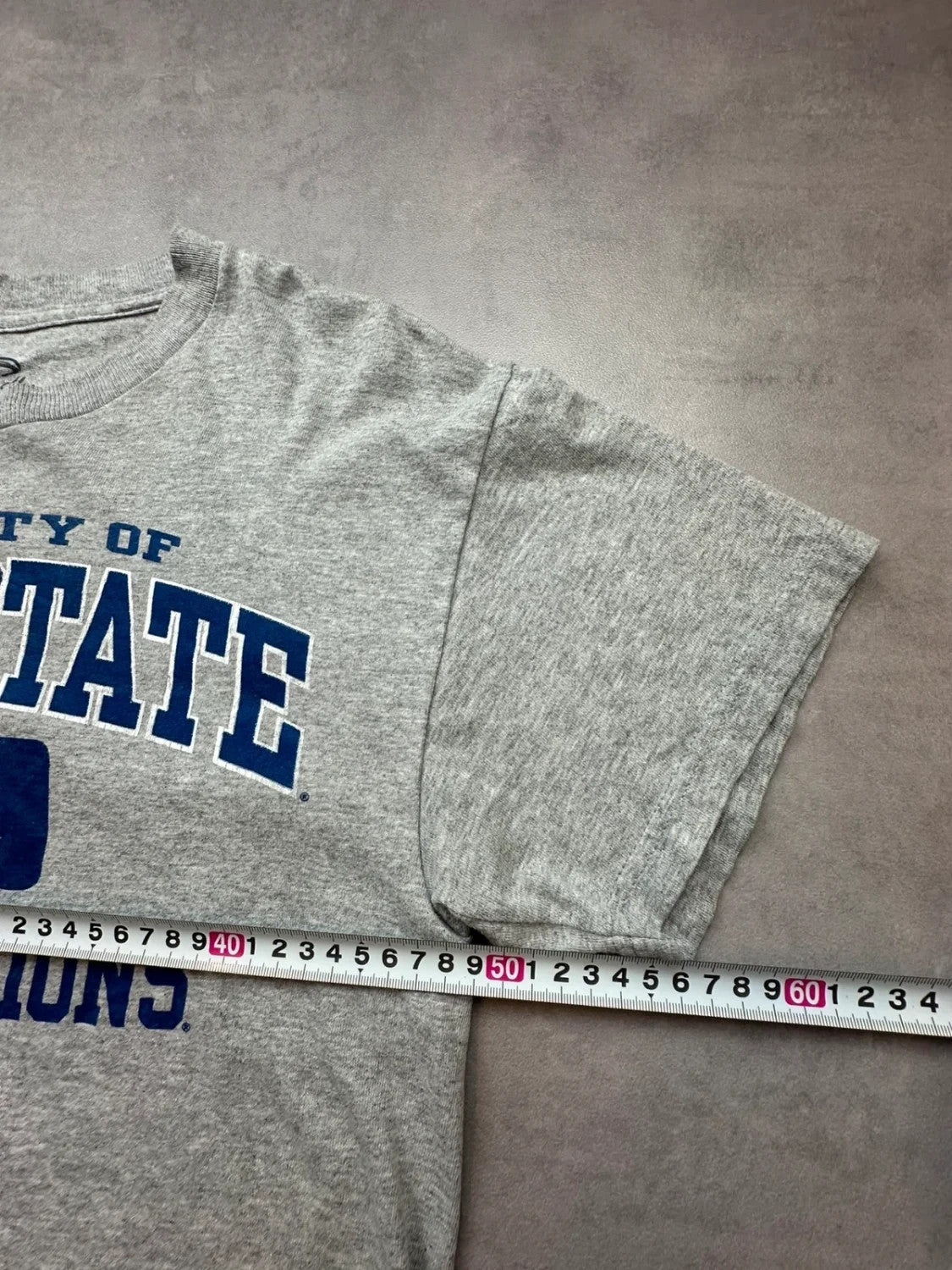 Tee-shirt Vintage Penn State University Gris Années 90