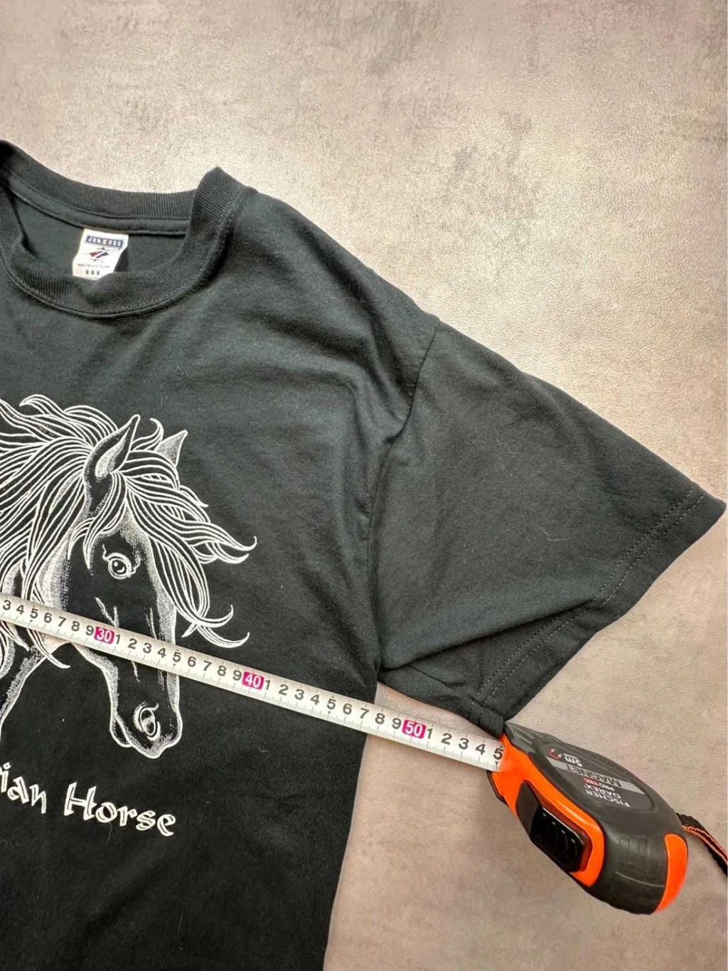 Tee Shirt Vintage Peruvian Horse Noir – Graphic Print Cheval Y2K 90s