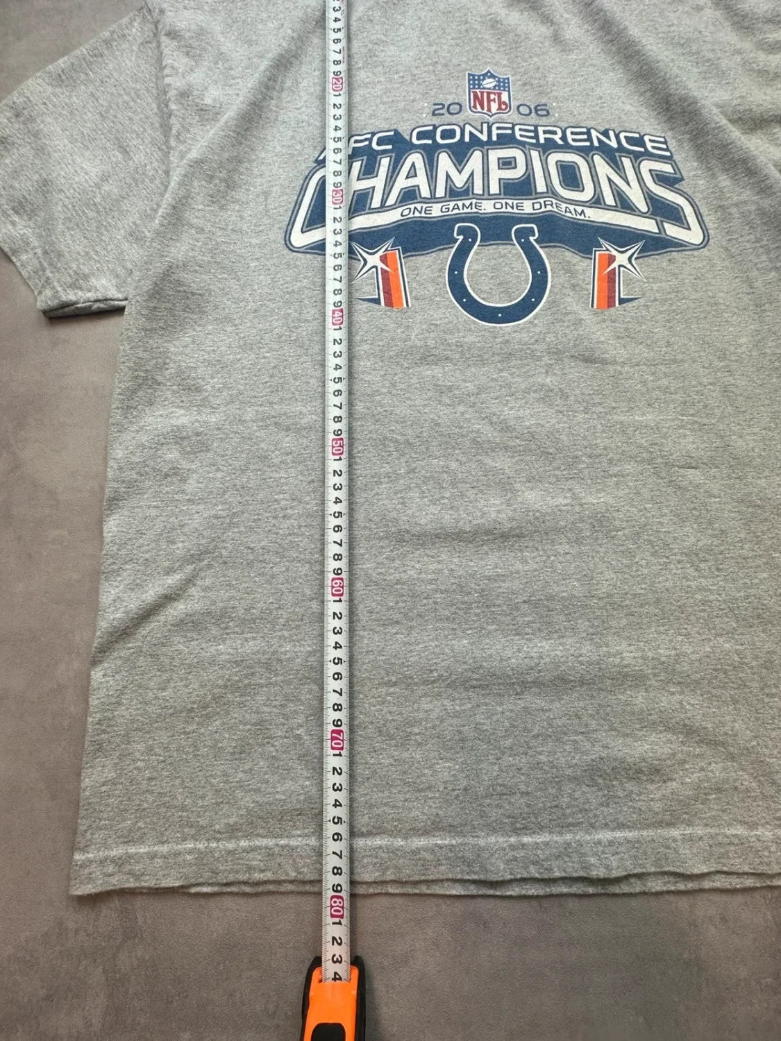 Tee-shirt Vintage Indianapolis Colts 2006 AFC Gris