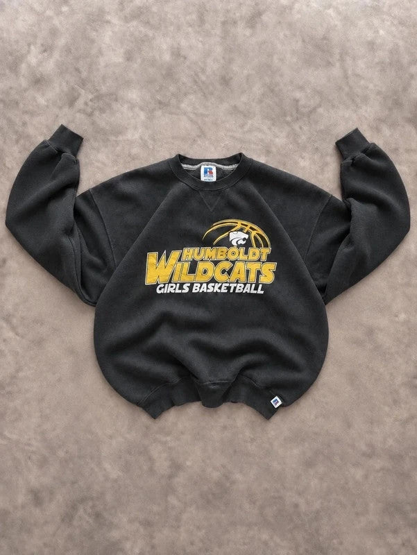 Sweat Russell Athletic Vintage Humboldt Wildcats Basketball – Noir