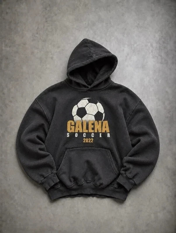 Sweat Vintage Galena Soccer 2022 – Noir