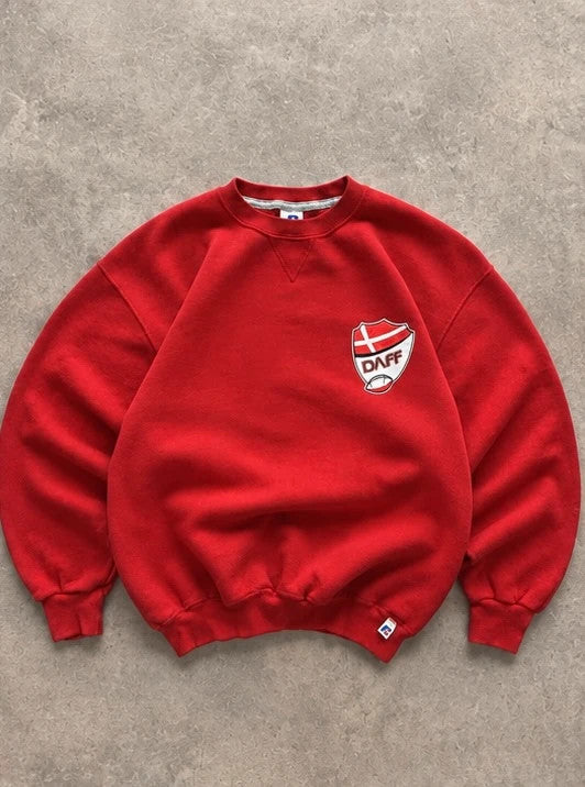 Sweat Rugby DAFF Russell Athletic Vintage Rouge