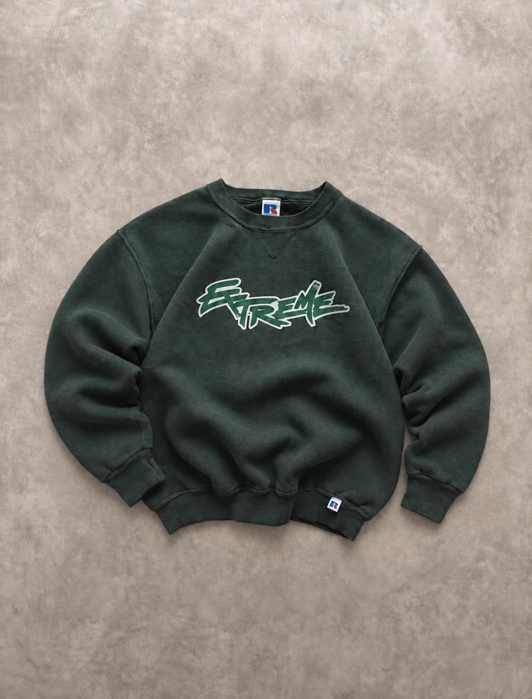 Sweat Crewneck Vintage Russell Athletic Extreme – Green