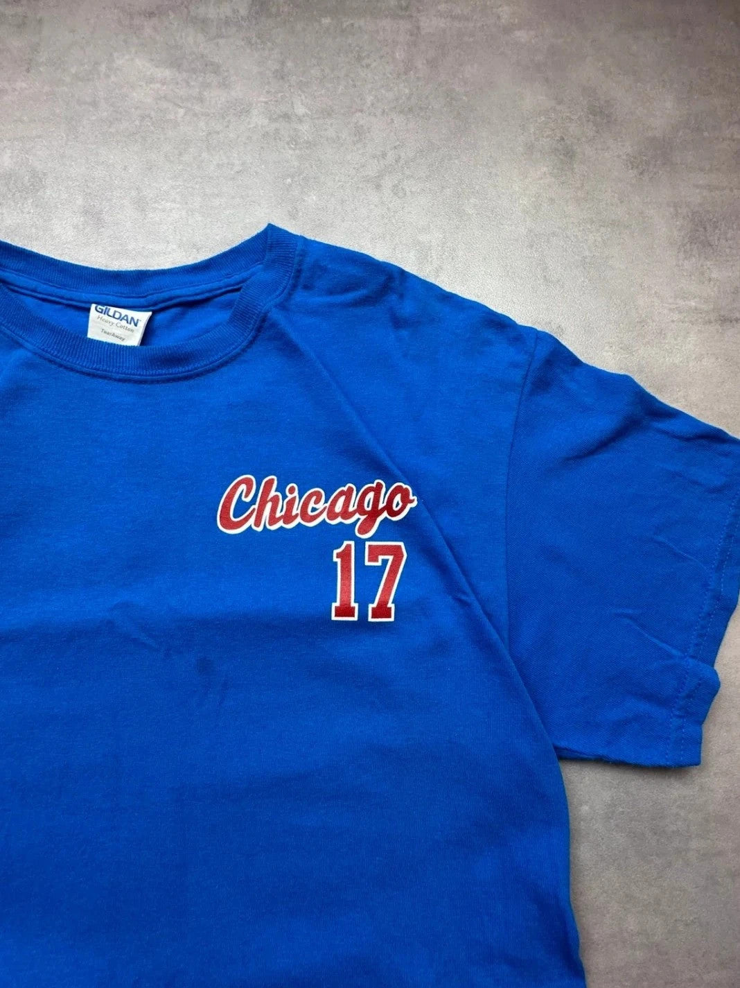 Tee Shirt Vintage Chicago Cubs Kris Bryant #17 Bleu – MLB USA