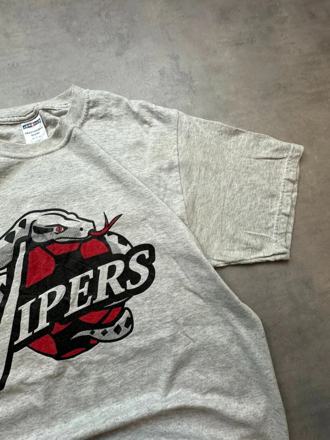 Tee Shirt Vintage Vipers Baseball Gris – Flocage #21