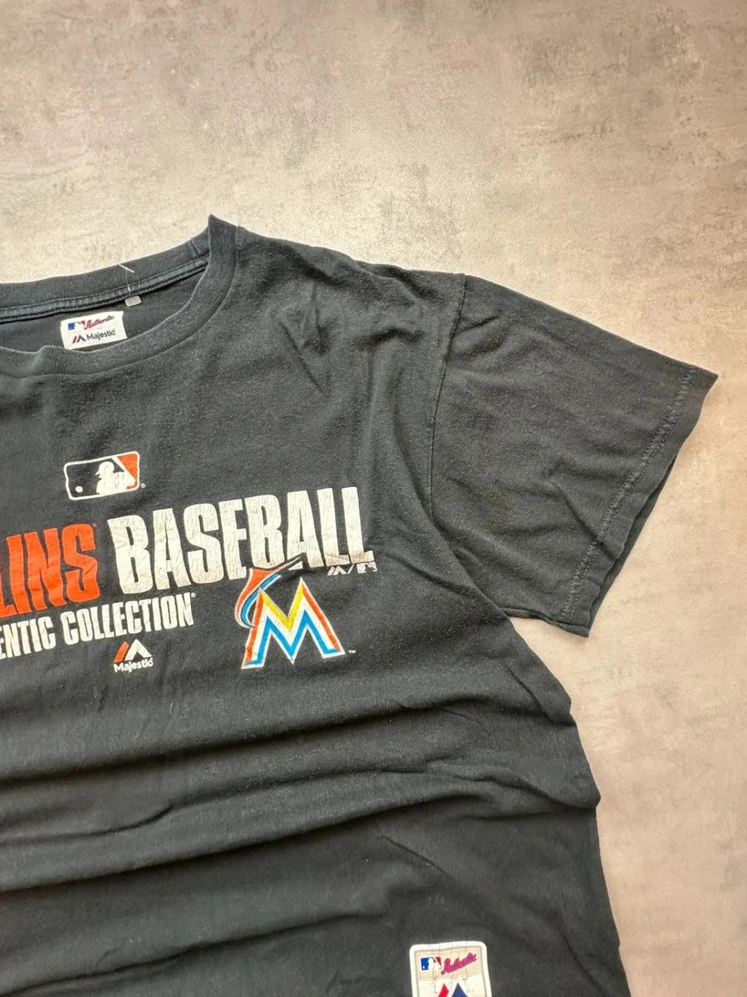 Tee Shirt MLB Vintage Miami Marlins – Noir