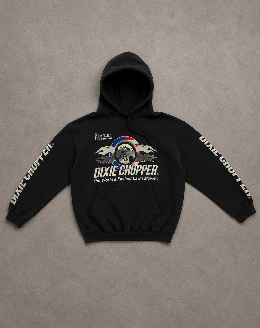 Hoodie Vintage Dixie Chopper Premier Outdoor – Noir Y2K