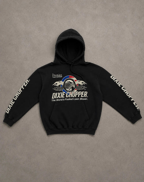 Hoodie Vintage Dixie Chopper Premier Outdoor – Noir Y2K