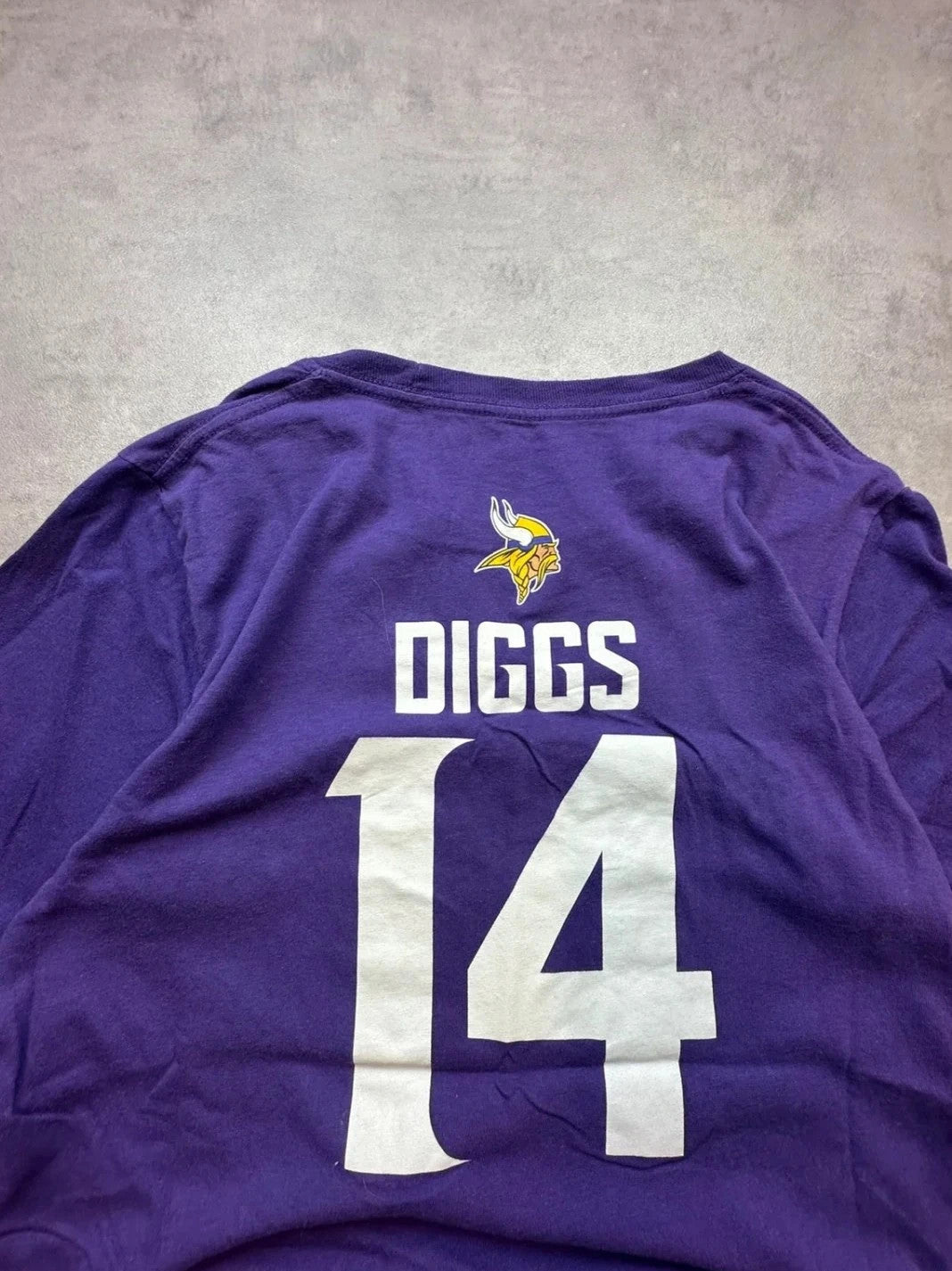 Tee-Shirt NFL Vintage Minnesota Vikings Diggs #14 Violet