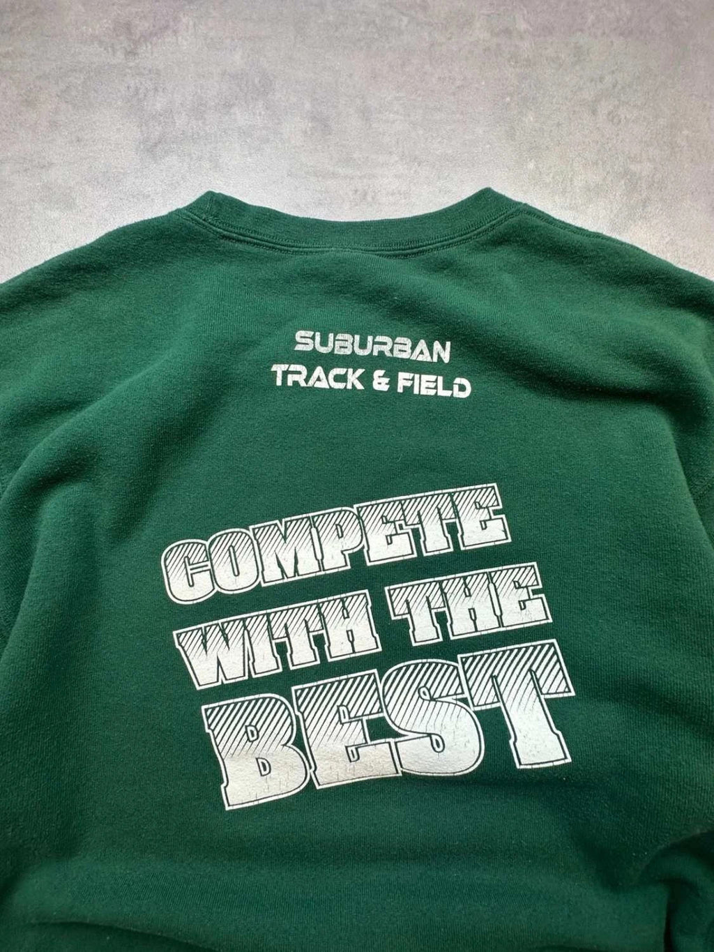 Sweat Russell Athletic Vintage Suburban Track & Field Championship – Vert