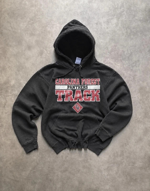 Sweat Hoodie Vintage Carolina Forest Panthers Track – Noir