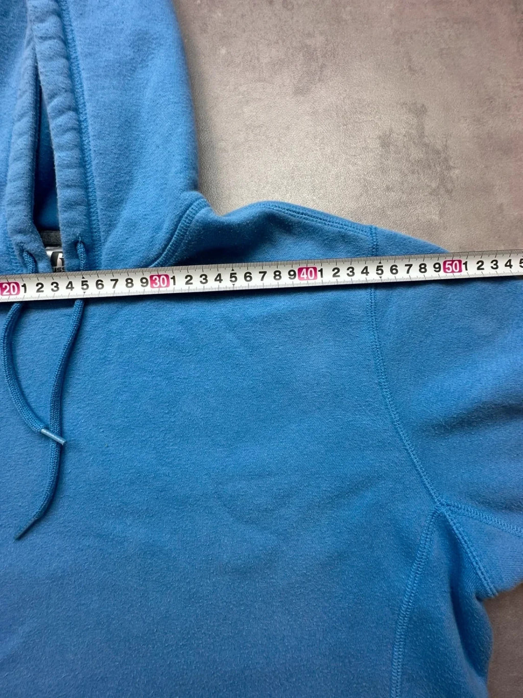 Hoodie Vintage Russell Athletics Bleu – 90s Y2K Sportswear USA