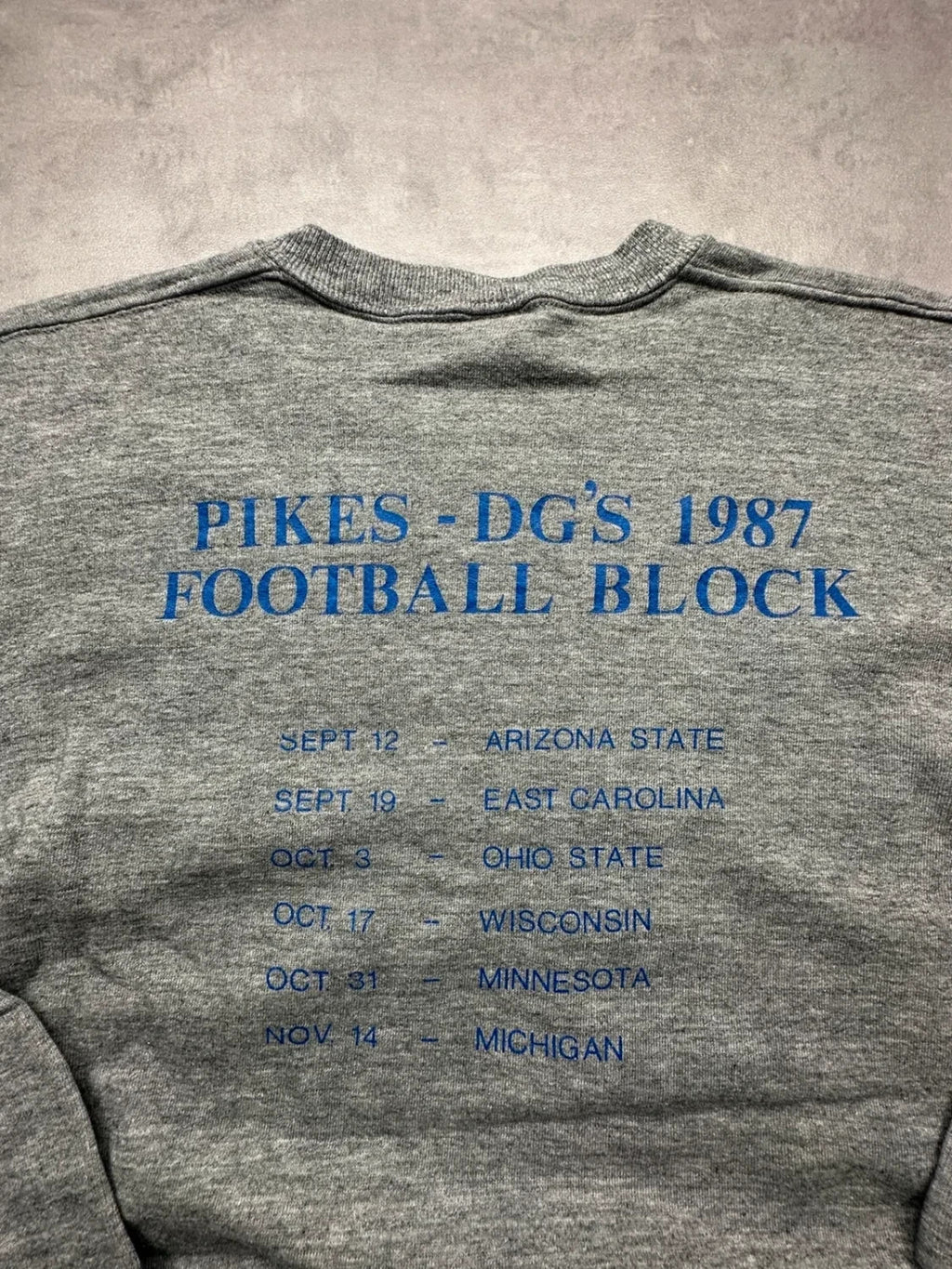 Sweat Russell Athletic Vintage Football Block Gris
