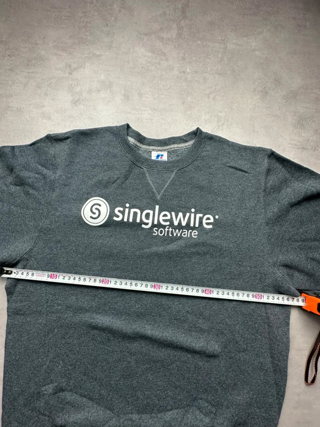 Sweat Russell Athletic Vintage Singlewire Software Gris