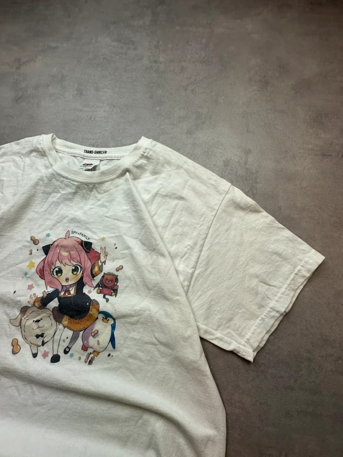 T-Shirt Vintage SPY x FAMILY Anya Forger Anime Japonais – Blanc