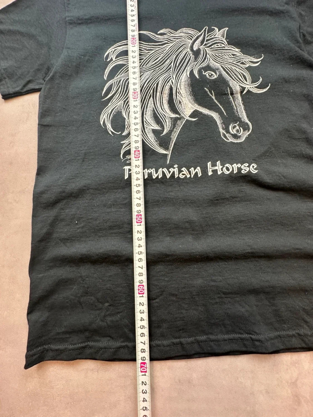 Tee-Shirt Vintage Peruvian Horse Noir