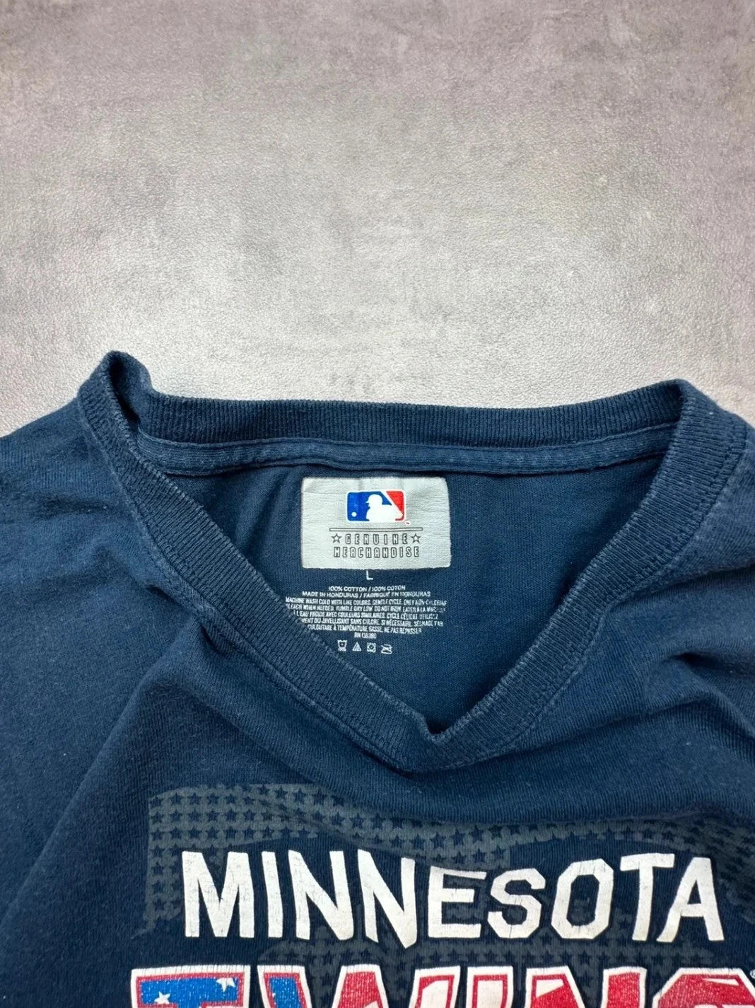 Tee Shirt Vintage MLB Minnesota Twins Navy – Logo Baseball