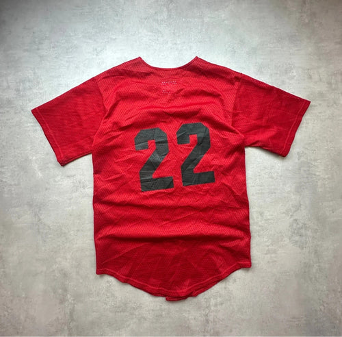 Maillot Baseball Jersey Vintage Westy Rouge