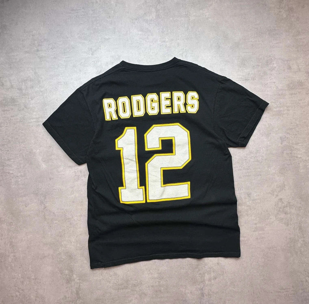 Tee-Shirt Green Bay Packers Aaron Rodgers #12 Vintage – NFL