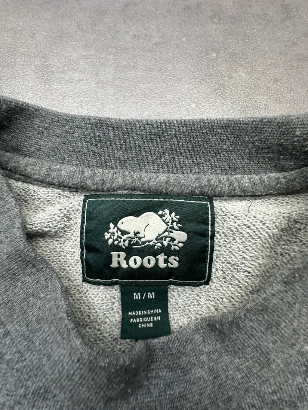 Sweat Roots Vintage Print Gris