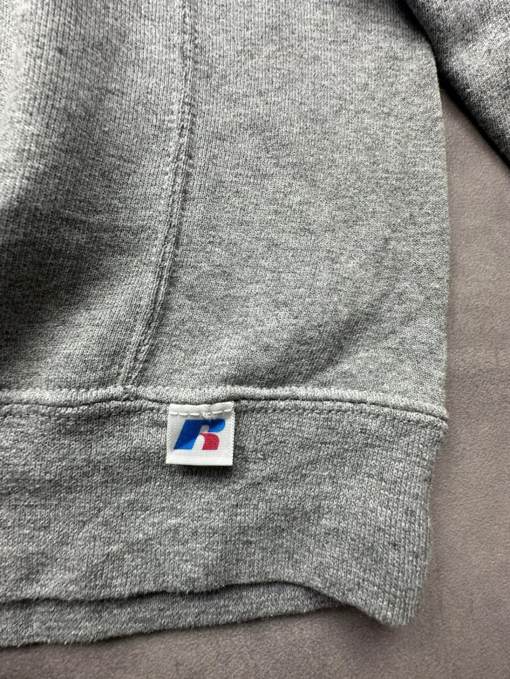 Sweat Russell Athletic Vintage OM American Flag Gris